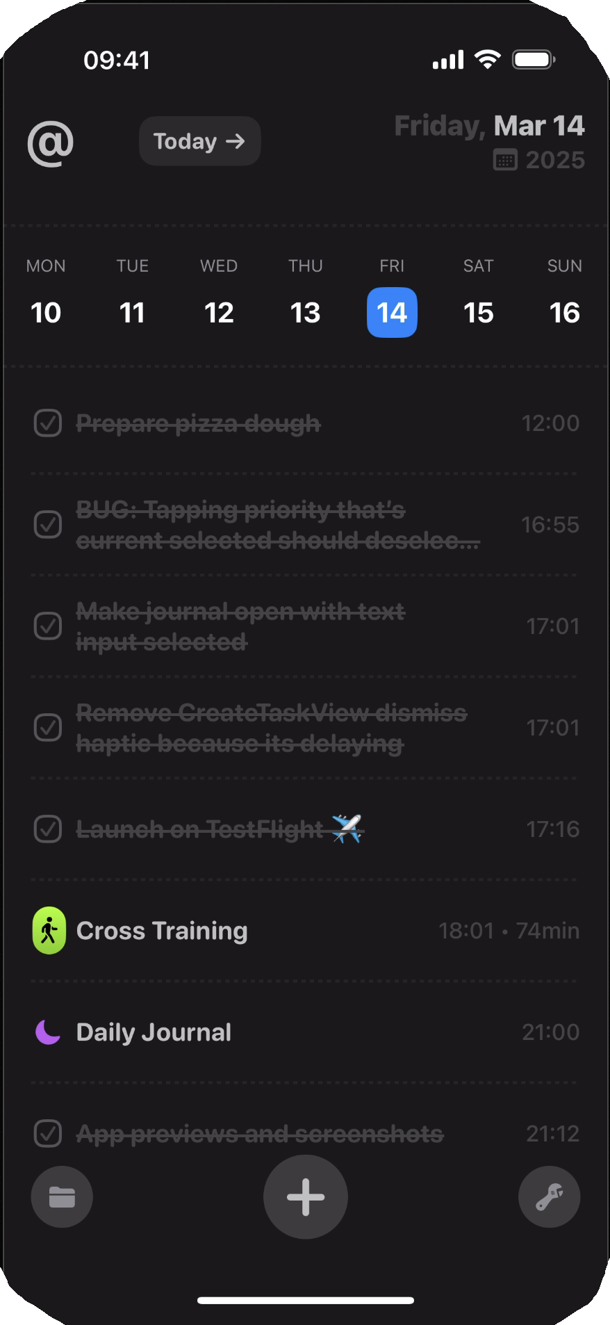 Contexts app screenshot